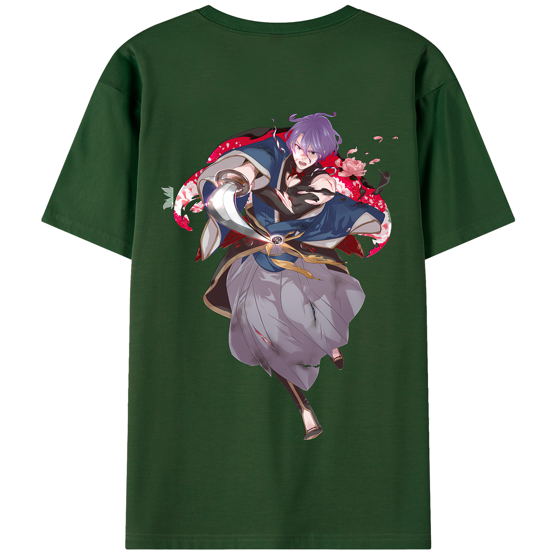 （画像用） 刀剣乱舞 Touken Ranbu 綿100％半袖Tシャツ（背面プリント）